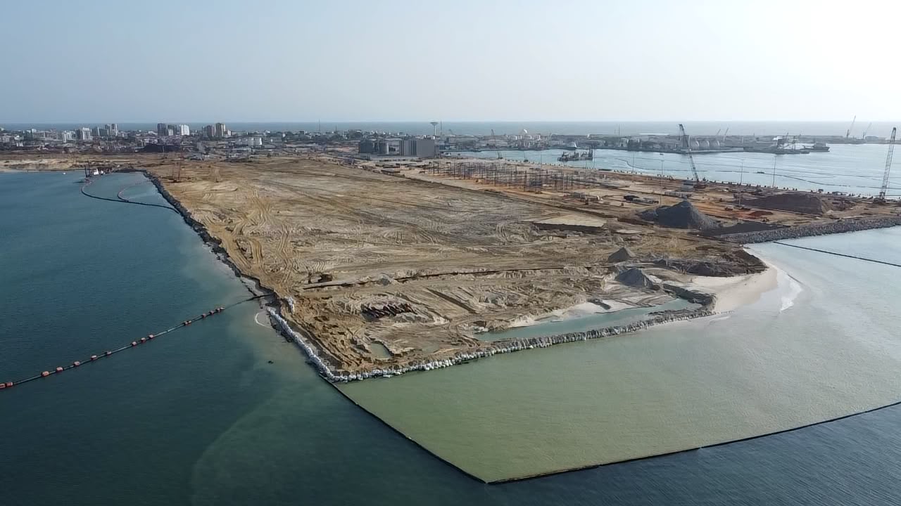 Pointe-Noire Container Terminal — reclamation area and marine construction works