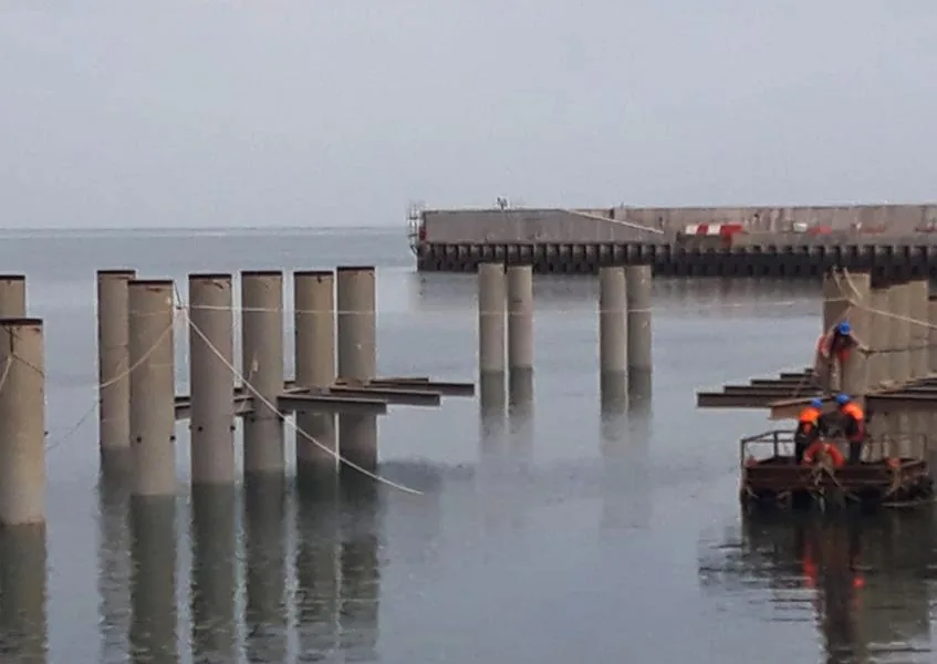 Kuwait national base construction of two piers 2018 – 2019