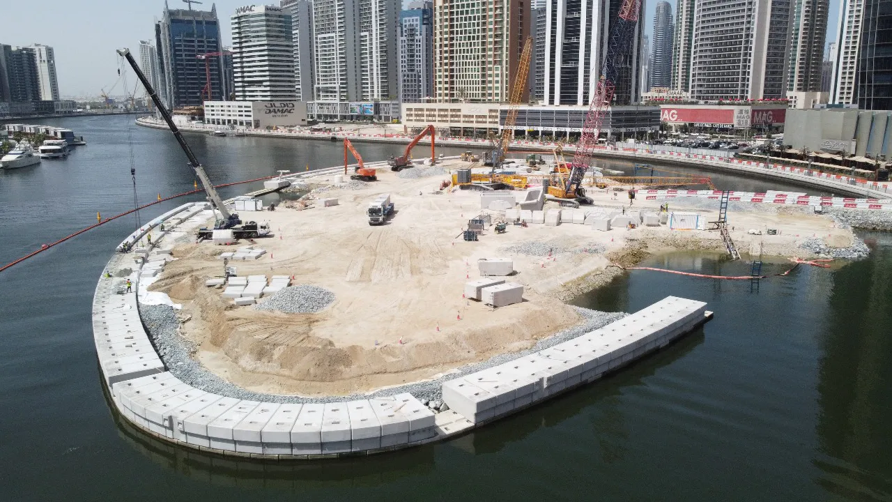 Marine Reclamation Works at Business Bay Canal