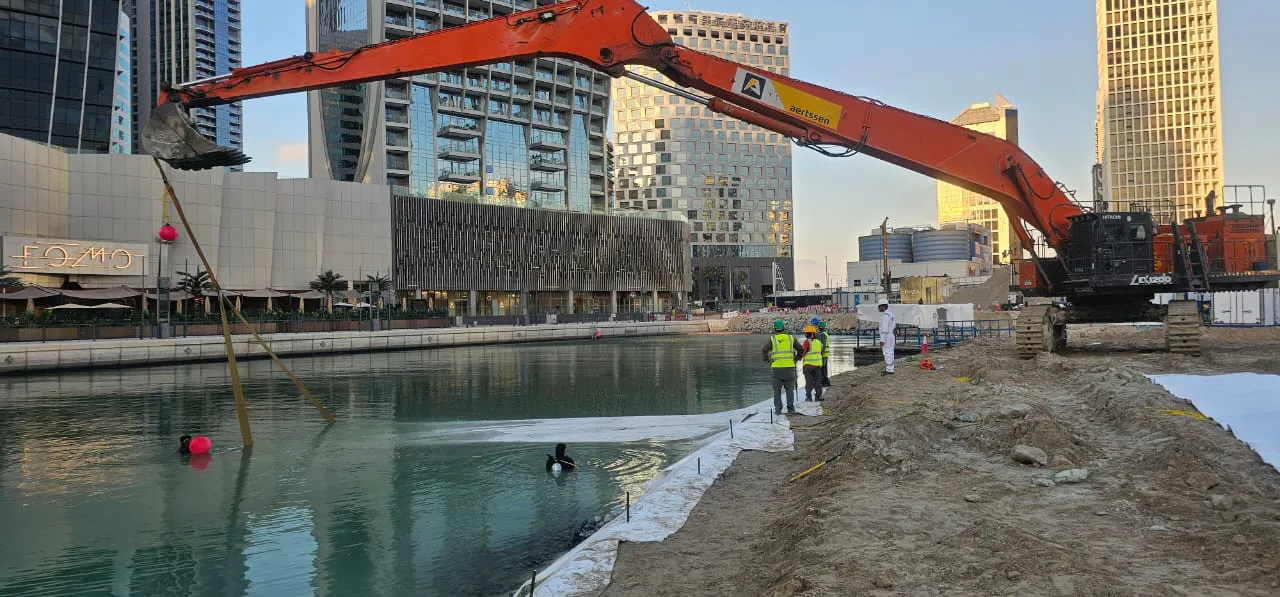 Marine Reclamation Works at Business Bay Canal